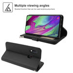 Custodia in pelle flip orizzontale con cerniera in microfibra, For Samsung Galaxy A40, For Samsung Galaxy A30s / A50s, For Samsung Galaxy A51, For Samsung Galaxy A70
