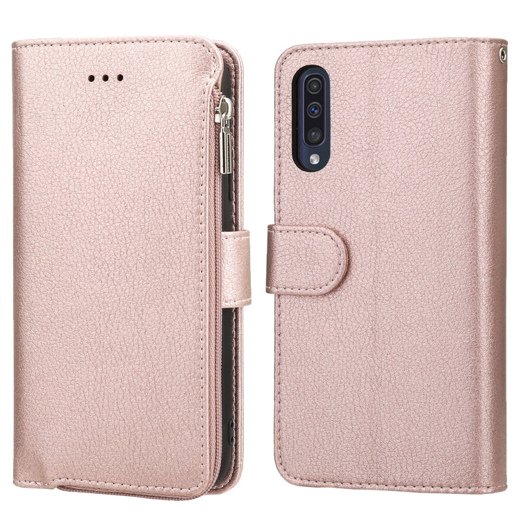 Custodia in pelle flip orizzontale con cerniera in microfibra, For Samsung Galaxy A40, For Samsung Galaxy A30s / A50s, For Samsung Galaxy A51, For Samsung Galaxy A70