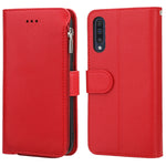 Custodia in pelle flip orizzontale con cerniera in microfibra, For Samsung Galaxy A40, For Samsung Galaxy A30s / A50s, For Samsung Galaxy A51, For Samsung Galaxy A70