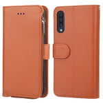 Custodia in pelle flip orizzontale con cerniera in microfibra, For Samsung Galaxy A40, For Samsung Galaxy A30s / A50s, For Samsung Galaxy A51, For Samsung Galaxy A70