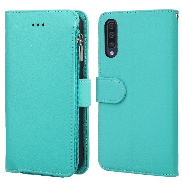Custodia in pelle flip orizzontale con cerniera in microfibra, For Samsung Galaxy A40, For Samsung Galaxy A30s / A50s, For Samsung Galaxy A51, For Samsung Galaxy A70