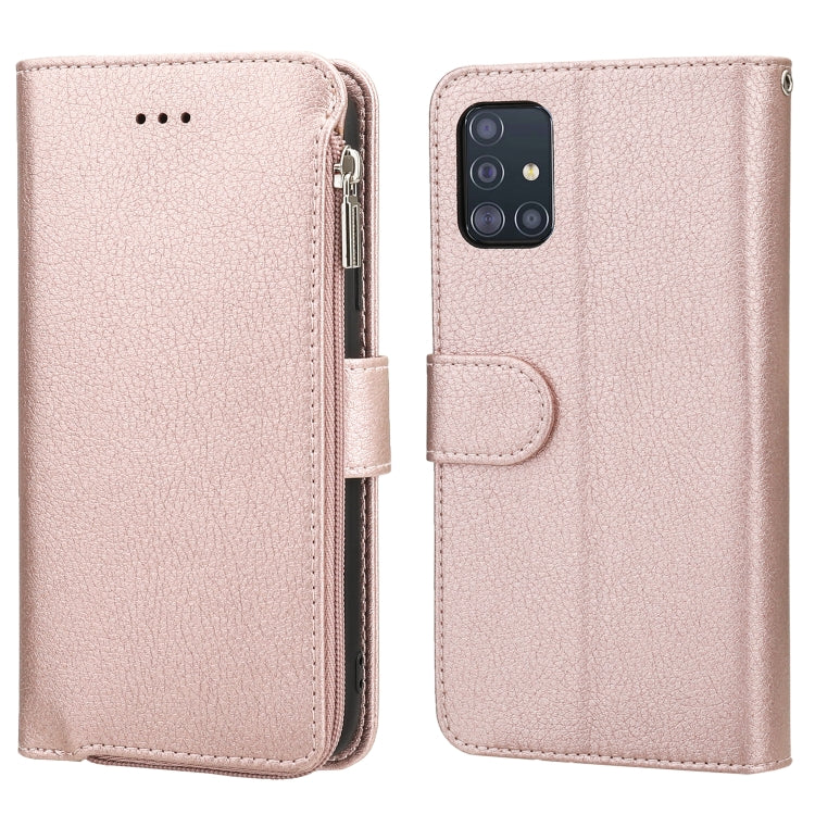 Custodia in pelle flip orizzontale con cerniera in microfibra, For Samsung Galaxy A40, For Samsung Galaxy A30s / A50s, For Samsung Galaxy A51, For Samsung Galaxy A70