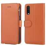 Custodia in pelle flip orizzontale con cerniera in microfibra, For Samsung Galaxy A40, For Samsung Galaxy A30s / A50s, For Samsung Galaxy A51, For Samsung Galaxy A70