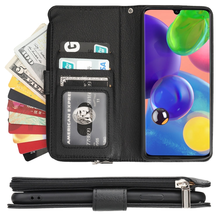 Custodia in pelle flip orizzontale con cerniera in microfibra, For Samsung Galaxy A70s, For Samsung Galaxy A71, For Samsung Galaxy A90 5G, For Samsung Galaxy Note10