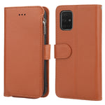 Custodia in pelle flip orizzontale con cerniera in microfibra, For Samsung Galaxy A70s, For Samsung Galaxy A71, For Samsung Galaxy A90 5G, For Samsung Galaxy Note10