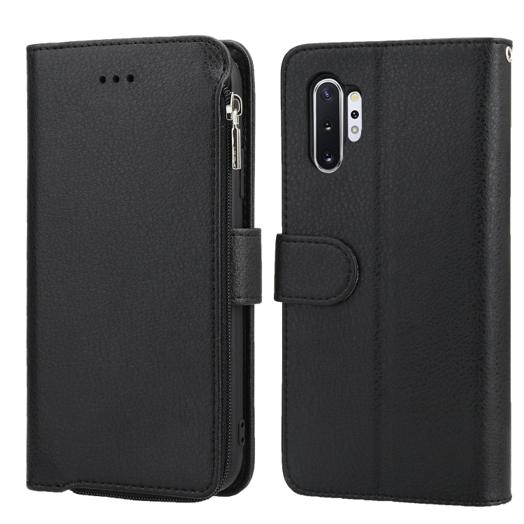 Custodia in pelle flip orizzontale con cerniera in microfibra, For Samsung Galaxy Note10+, For Samsung Galaxy S10, For Samsung Galaxy S10e, For Samsung Galaxy S10+