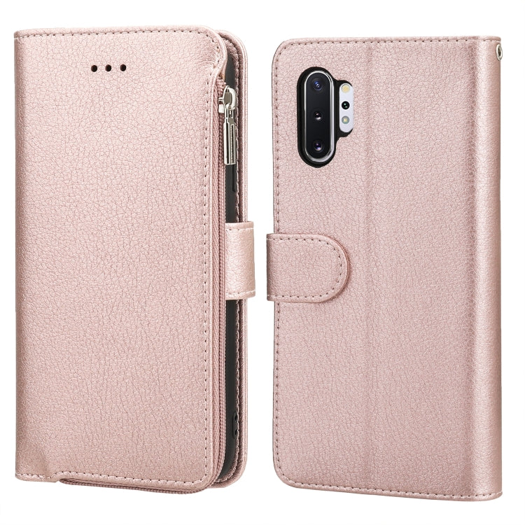 Custodia in pelle flip orizzontale con cerniera in microfibra, For Samsung Galaxy Note10+, For Samsung Galaxy S10, For Samsung Galaxy S10e, For Samsung Galaxy S10+