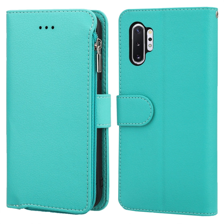 Custodia in pelle flip orizzontale con cerniera in microfibra, For Samsung Galaxy Note10+, For Samsung Galaxy S10, For Samsung Galaxy S10e, For Samsung Galaxy S10+