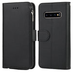 Custodia in pelle flip orizzontale con cerniera in microfibra, For Samsung Galaxy Note10+, For Samsung Galaxy S10, For Samsung Galaxy S10e, For Samsung Galaxy S10+