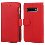 Custodia in pelle flip orizzontale con cerniera in microfibra, For Samsung Galaxy Note10+, For Samsung Galaxy S10, For Samsung Galaxy S10e, For Samsung Galaxy S10+