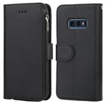Custodia in pelle flip orizzontale con cerniera in microfibra, For Samsung Galaxy Note10+, For Samsung Galaxy S10, For Samsung Galaxy S10e, For Samsung Galaxy S10+