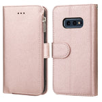 Custodia in pelle flip orizzontale con cerniera in microfibra, For Samsung Galaxy Note10+, For Samsung Galaxy S10, For Samsung Galaxy S10e, For Samsung Galaxy S10+