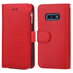 Custodia in pelle flip orizzontale con cerniera in microfibra, For Samsung Galaxy Note10+, For Samsung Galaxy S10, For Samsung Galaxy S10e, For Samsung Galaxy S10+