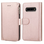 Custodia in pelle flip orizzontale con cerniera in microfibra, For Samsung Galaxy Note10+, For Samsung Galaxy S10, For Samsung Galaxy S10e, For Samsung Galaxy S10+