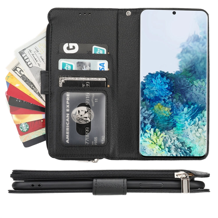 Custodia in pelle flip orizzontale con cerniera in microfibra, For Samsung Galaxy S20, For Samsung Galaxy S20+, For Samsung Galaxy S20 Ultra, For Samsung Galaxy S22 Ultra 5G