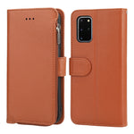 Custodia in pelle flip orizzontale con cerniera in microfibra, For Samsung Galaxy S20, For Samsung Galaxy S20+, For Samsung Galaxy S20 Ultra, For Samsung Galaxy S22 Ultra 5G
