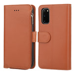 Custodia in pelle flip orizzontale con cerniera in microfibra, For Samsung Galaxy S20, For Samsung Galaxy S20+, For Samsung Galaxy S20 Ultra, For Samsung Galaxy S22 Ultra 5G