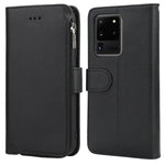 Custodia in pelle flip orizzontale con cerniera in microfibra, For Samsung Galaxy S20, For Samsung Galaxy S20+, For Samsung Galaxy S20 Ultra, For Samsung Galaxy S22 Ultra 5G