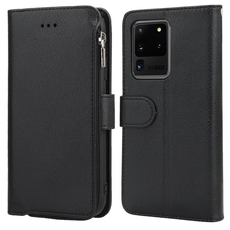 Custodia in pelle flip orizzontale con cerniera in microfibra, For Samsung Galaxy S20, For Samsung Galaxy S20+, For Samsung Galaxy S20 Ultra, For Samsung Galaxy S22 Ultra 5G
