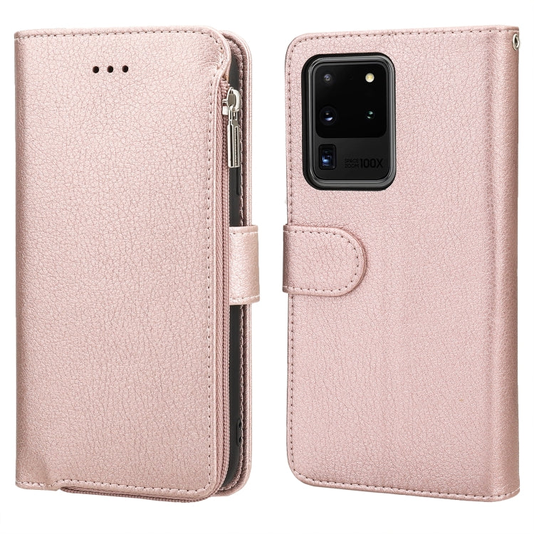 Custodia in pelle flip orizzontale con cerniera in microfibra, For Samsung Galaxy S20, For Samsung Galaxy S20+, For Samsung Galaxy S20 Ultra, For Samsung Galaxy S22 Ultra 5G