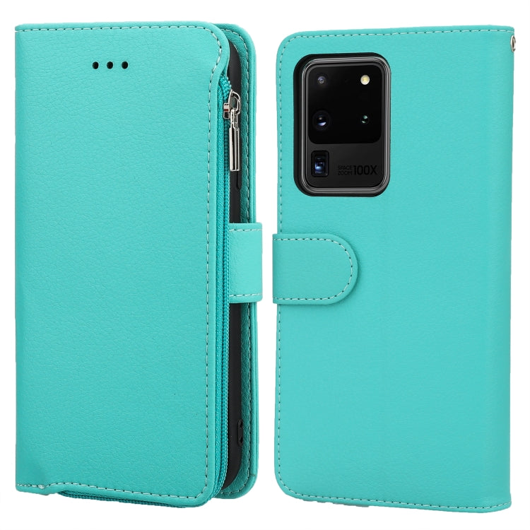 Custodia in pelle flip orizzontale con cerniera in microfibra, For Samsung Galaxy S20, For Samsung Galaxy S20+, For Samsung Galaxy S20 Ultra, For Samsung Galaxy S22 Ultra 5G