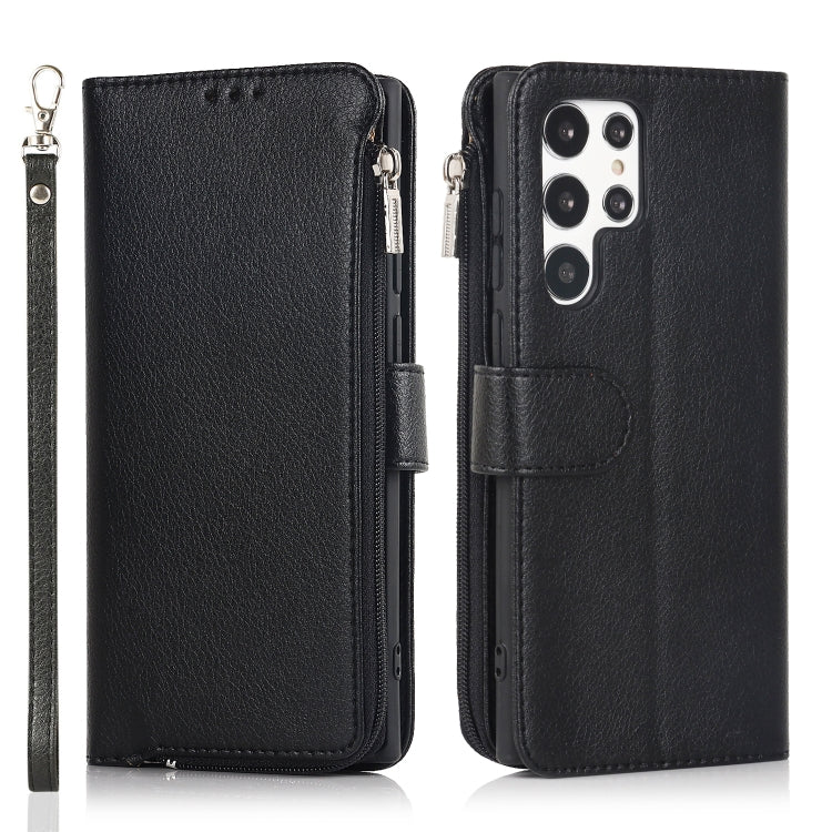 Custodia in pelle flip orizzontale con cerniera in microfibra, For Samsung Galaxy S20, For Samsung Galaxy S20+, For Samsung Galaxy S20 Ultra, For Samsung Galaxy S22 Ultra 5G