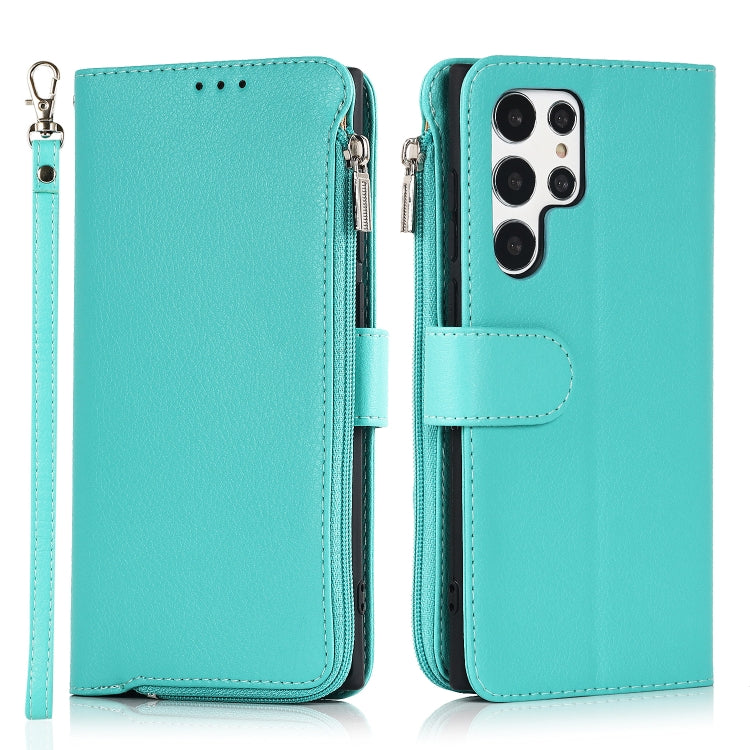 Custodia in pelle flip orizzontale con cerniera in microfibra, For Samsung Galaxy S20, For Samsung Galaxy S20+, For Samsung Galaxy S20 Ultra, For Samsung Galaxy S22 Ultra 5G