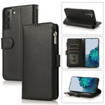 Custodia in pelle flip orizzontale con cerniera in microfibra, For Samsung Galaxy S21+ 5G, For Samsung Galaxy S21 Ultra 5G, For Samsung Galaxy Note20, For Samsung Galaxy A21s