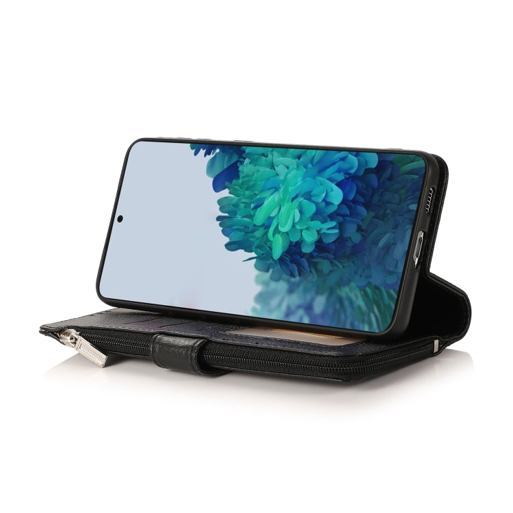 Custodia in pelle flip orizzontale con cerniera in microfibra, For Samsung Galaxy S21+ 5G, For Samsung Galaxy S21 Ultra 5G, For Samsung Galaxy Note20, For Samsung Galaxy A21s