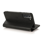 Custodia in pelle flip orizzontale con cerniera in microfibra, For Samsung Galaxy S21+ 5G, For Samsung Galaxy S21 Ultra 5G, For Samsung Galaxy Note20, For Samsung Galaxy A21s
