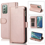 Custodia in pelle flip orizzontale con cerniera in microfibra, For Samsung Galaxy S21+ 5G, For Samsung Galaxy S21 Ultra 5G, For Samsung Galaxy Note20, For Samsung Galaxy A21s