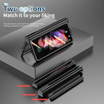 Custodia per telefono con cerniera galvanica con stilo, For Samsung Galaxy Z Fold3 5G