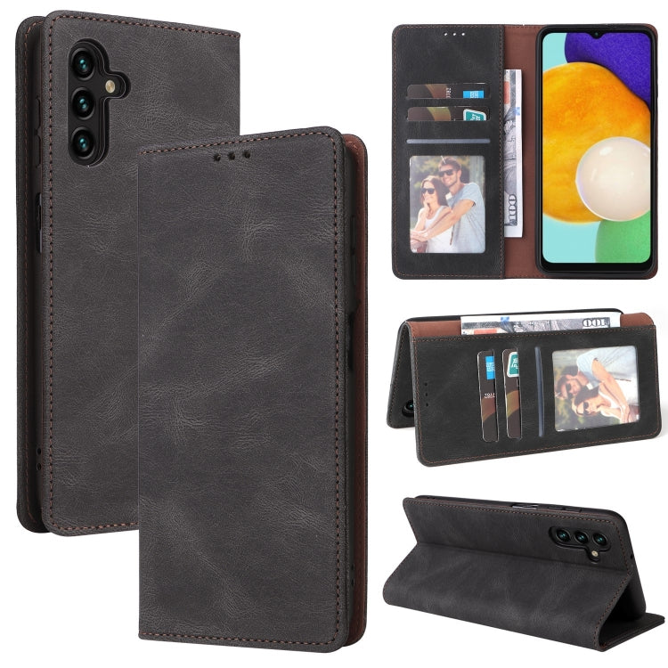 Custodia per telefono in pelle con chiusura a ventosa semplice, For Samsung Galaxy S22 5G, For Samsung Galaxy S22+ 5G, For Samsung Galaxy S22 Ultra 5G, For Samsung Galaxy A13 5G, For Samsung Galaxy A53 5G, For Samsung Galaxy A33 5G