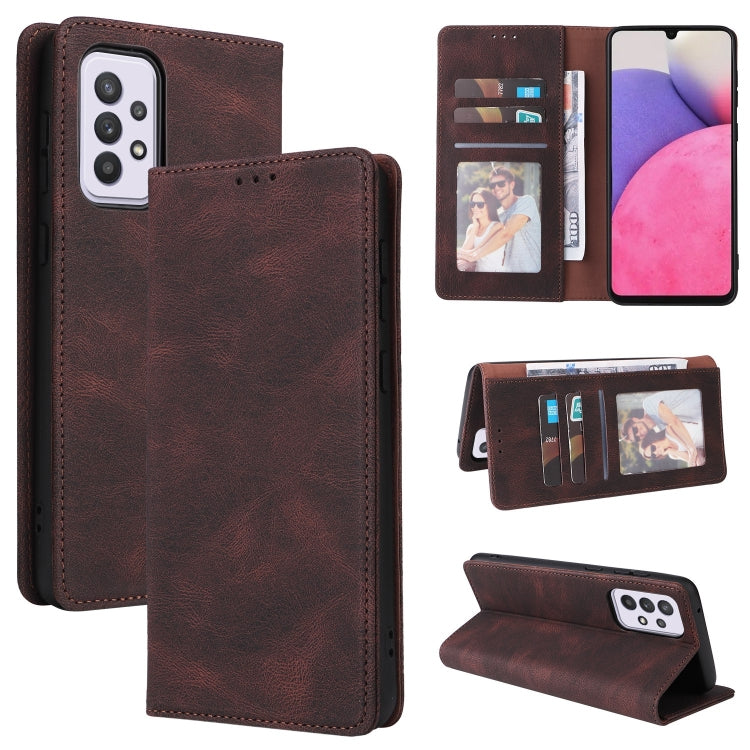 Custodia per telefono in pelle con chiusura a ventosa semplice, For Samsung Galaxy S22 5G, For Samsung Galaxy S22+ 5G, For Samsung Galaxy S22 Ultra 5G, For Samsung Galaxy A13 5G, For Samsung Galaxy A53 5G, For Samsung Galaxy A33 5G