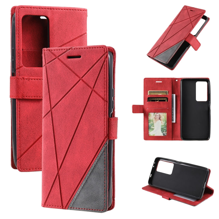 Custodia per telefono in pelle con giunture al tatto, For Xiaomi Redmi K50 / K50 Pro