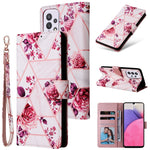 Custodia portafoglio in pelle per Samsung Galaxy A53 5G