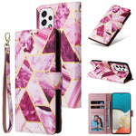 Custodia per telefono in pelle con cuciture abbronzanti in marmo, For Samsung Galaxy S22 5G, For Samsung Galaxy S22+ 5G, For Samsung Galaxy S22 Ultra 5G, For Samsung Galaxy A13 5G, For Samsung Galaxy A33 5G, For Samsung Galaxy A53 5G