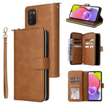 Custodia per cellulare in pelle con cerniera a portafoglio con 9 slot per schede, For Samsung Galaxy A03s EU Version, For Samsung Galaxy A13 5G, For Samsung Galaxy A33 5G, For Samsung Galaxy A53 5G
