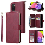 Custodia per cellulare in pelle con cerniera a portafoglio con 9 slot per schede, For Samsung Galaxy A03s EU Version, For Samsung Galaxy A13 5G, For Samsung Galaxy A33 5G, For Samsung Galaxy A53 5G