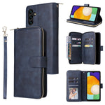 Custodia per cellulare in pelle con cerniera a portafoglio con 9 slot per schede, For Samsung Galaxy A03s EU Version, For Samsung Galaxy A13 5G, For Samsung Galaxy A33 5G, For Samsung Galaxy A53 5G