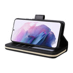 Custodia per cellulare in pelle con cerniera a portafoglio con 9 slot per schede, For Samsung Galaxy S22+ 5G, For Samsung Galaxy S22 Ultra 5G, For Samsung Galaxy S22 5G