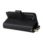 Custodia per cellulare in pelle con cerniera a portafoglio con 9 slot per schede, For Samsung Galaxy S22+ 5G, For Samsung Galaxy S22 Ultra 5G, For Samsung Galaxy S22 5G