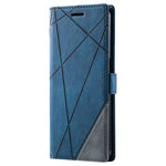 Custodia per telefono in pelle con giunture al tatto, For OPPO A55s 5G