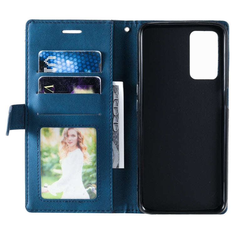 Custodia per telefono in pelle con giunture al tatto, For OPPO A55s 5G