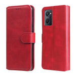 Custodia in pelle a conchiglia classica in vitello, For OPPO Realme 9i / A36 / A76 / A96 4G, For OPPO Realme 9 Pro+, For OPPO Realme 9 Pro / Realme V25, For OPPO Realme C31