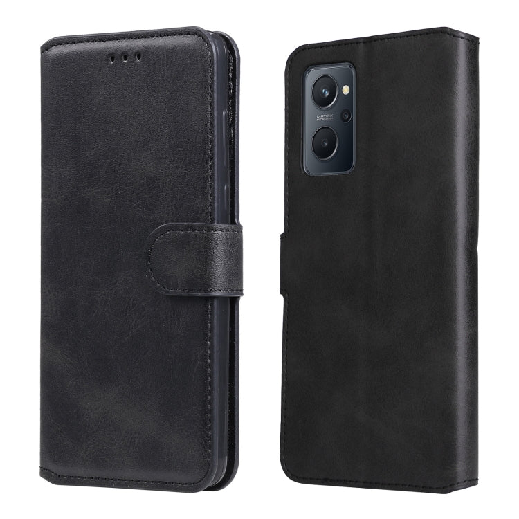 Custodia in pelle a conchiglia classica in vitello, For OPPO Realme 9i / A36 / A76 / A96 4G, For OPPO Realme 9 Pro+, For OPPO Realme 9 Pro / Realme V25, For OPPO Realme C31
