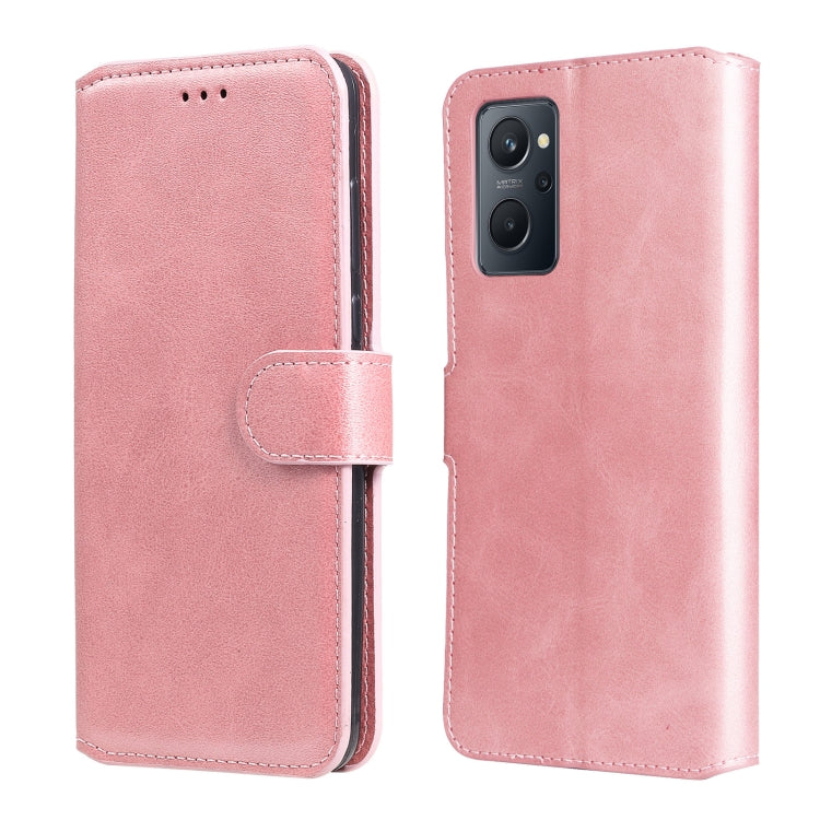 Custodia in pelle a conchiglia classica in vitello, For OPPO Realme 9i / A36 / A76 / A96 4G, For OPPO Realme 9 Pro+, For OPPO Realme 9 Pro / Realme V25, For OPPO Realme C31