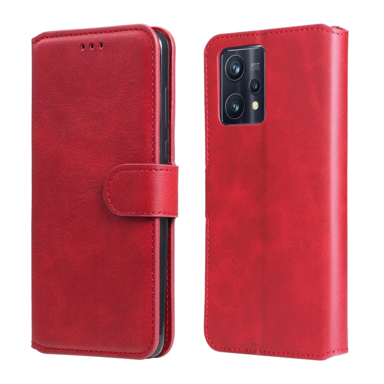 Custodia in pelle a conchiglia classica in vitello, For OPPO Realme 9i / A36 / A76 / A96 4G, For OPPO Realme 9 Pro+, For OPPO Realme 9 Pro / Realme V25, For OPPO Realme C31