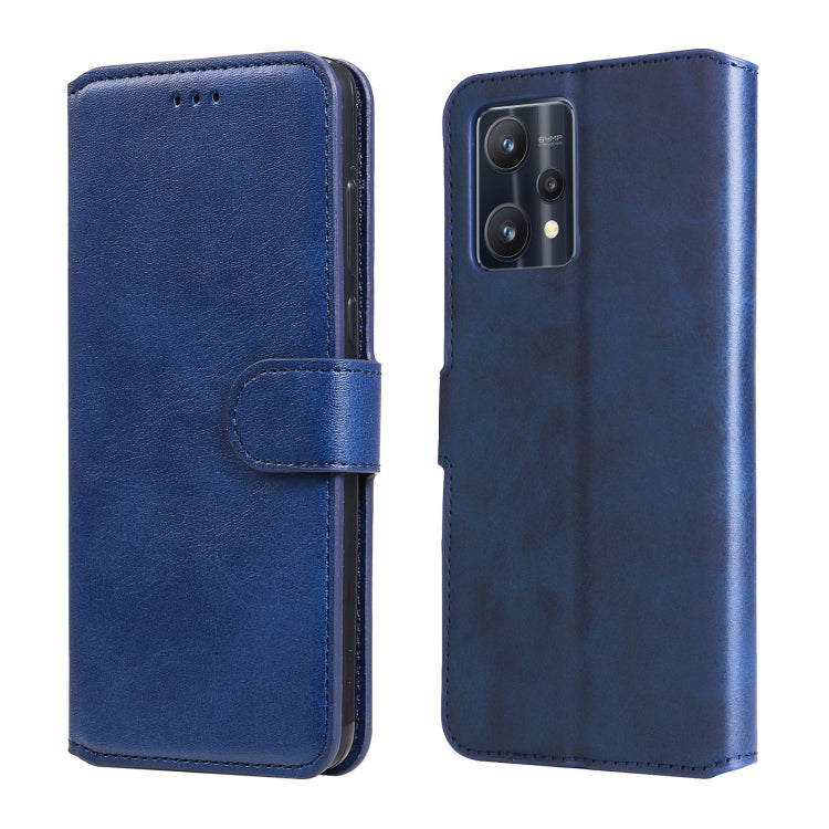 Custodia in pelle a conchiglia classica in vitello, For OPPO Realme 9i / A36 / A76 / A96 4G, For OPPO Realme 9 Pro+, For OPPO Realme 9 Pro / Realme V25, For OPPO Realme C31