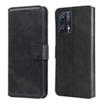 Custodia in pelle a conchiglia classica in vitello, For OPPO Realme 9i / A36 / A76 / A96 4G, For OPPO Realme 9 Pro+, For OPPO Realme 9 Pro / Realme V25, For OPPO Realme C31